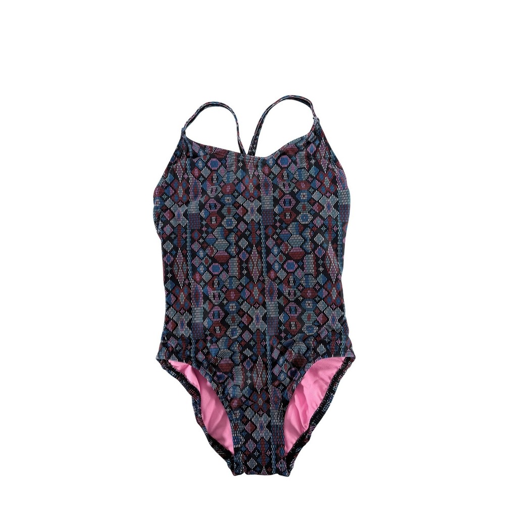 Dolfin Girls Uglies Revibe Festival‎ Low X-Back One Piece Swimsuit Size 26 NWT